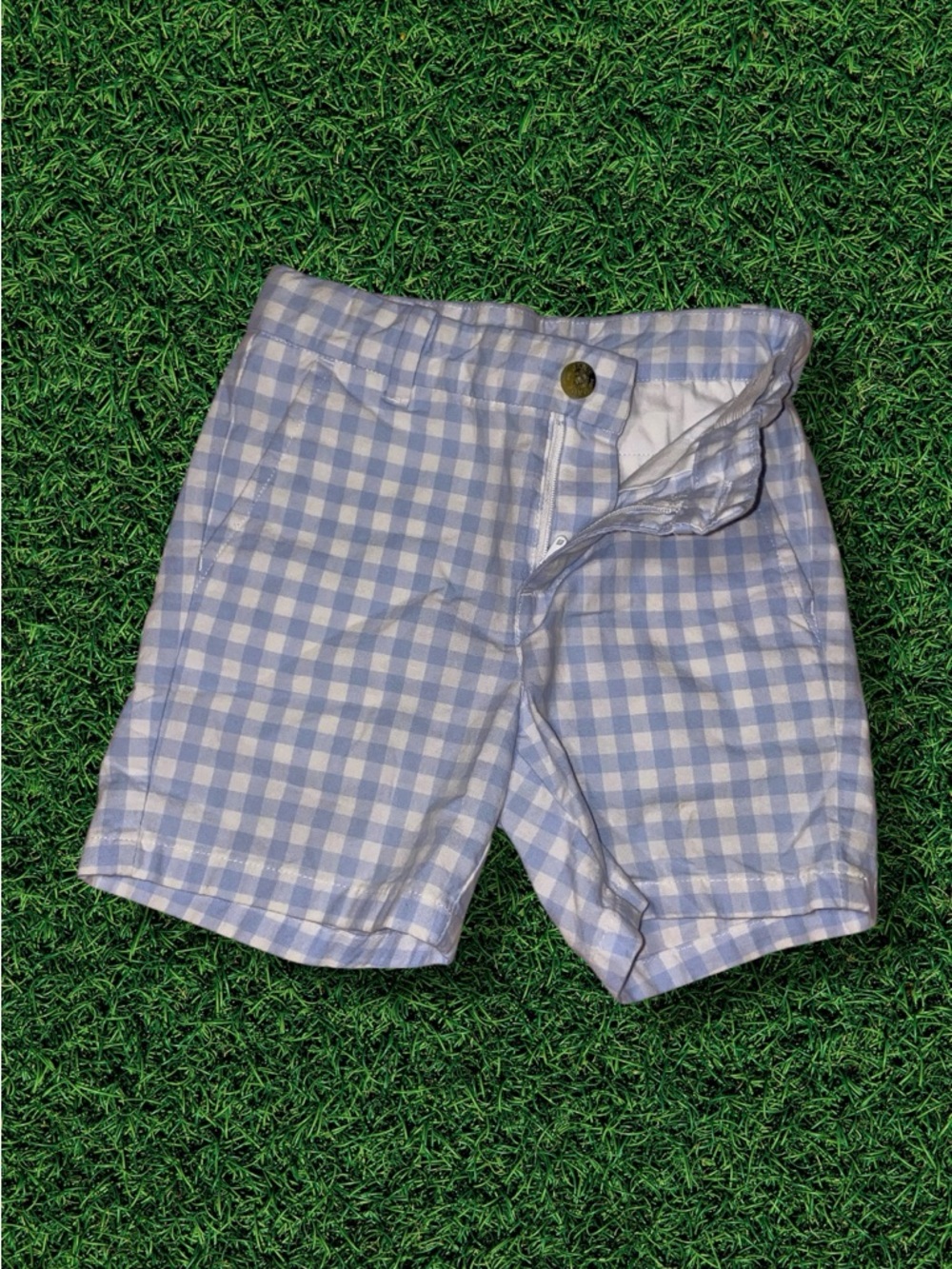 Kids Gingham Shorts - Picture 2 of 9